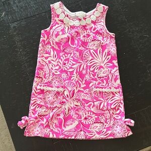 Girls Lilly Pulitzer Pink Floral Sleeveless Dress